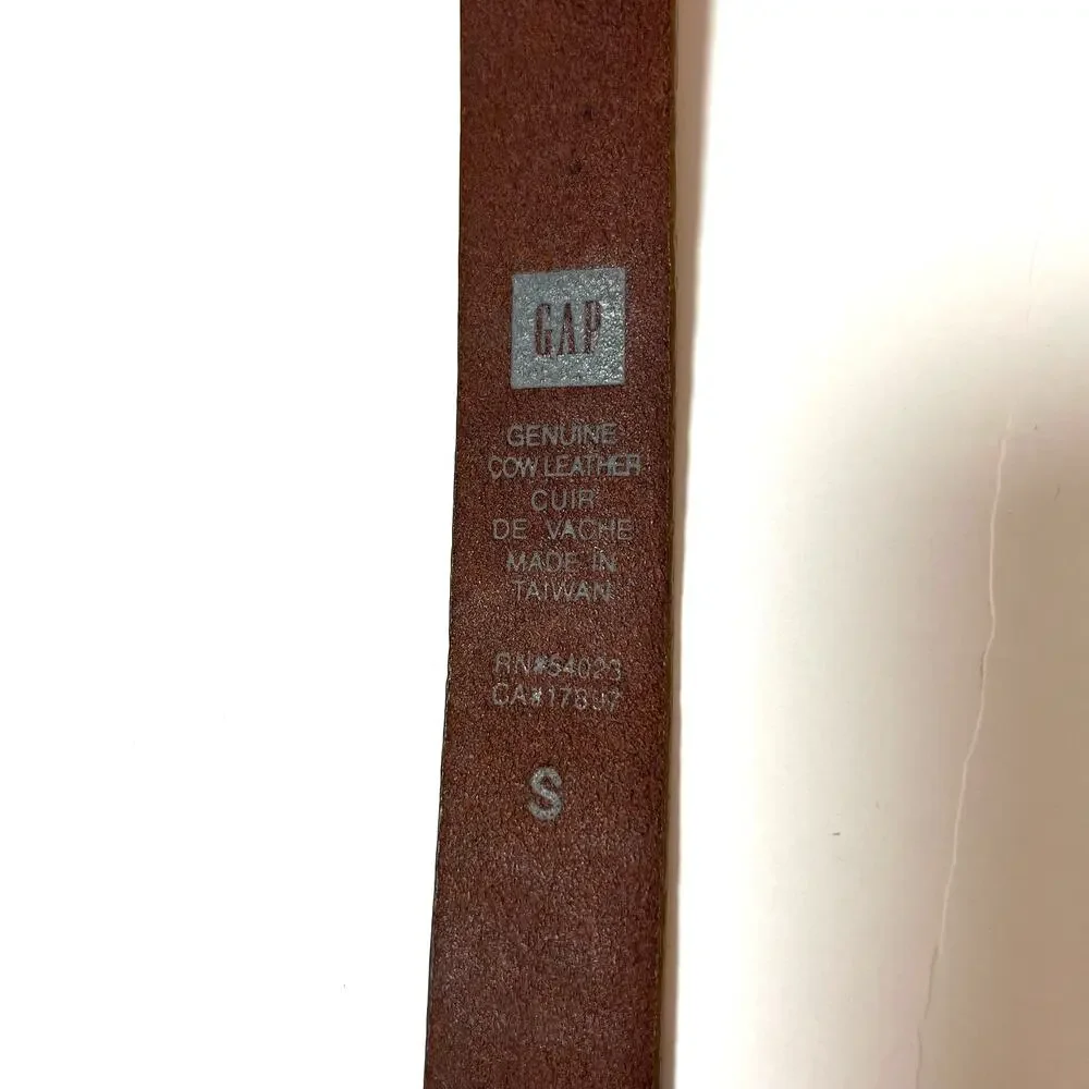 Gap Kids Girls Leather Belt Rose Brown Floral Butterfly‎ Small Cottage Princess